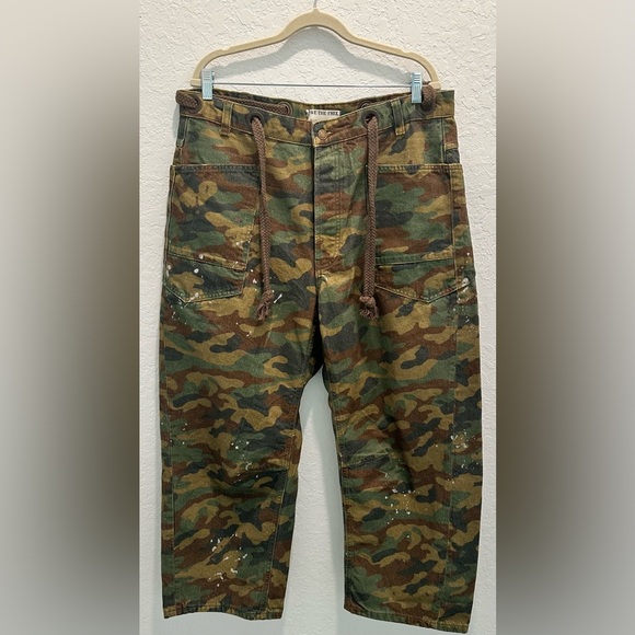 NWOT Free People Camouflage Pants - Picture 6 of 10